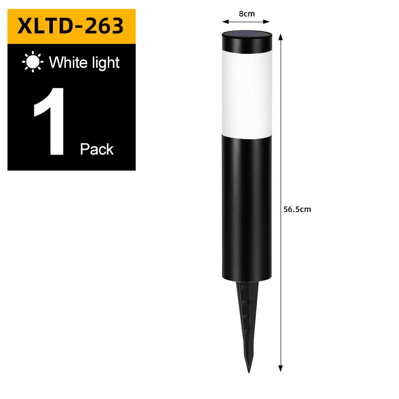 Solar Stainless Steel 3-LED Modern Waterproof Outdoor Garden Lamp