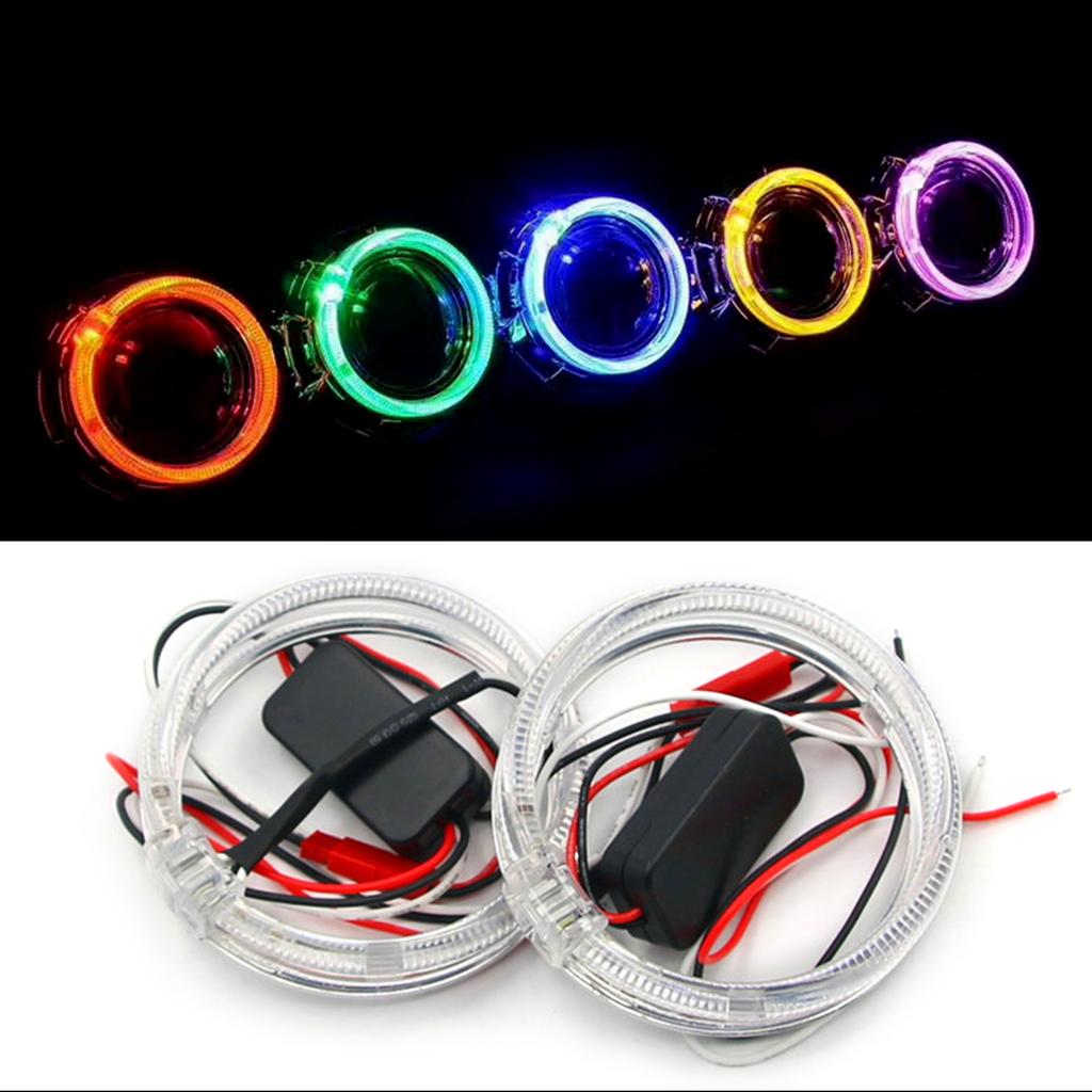 LED Light Guide OpticAngel Eyes DRL HaloRings for Car Headlight Daytime Running Lights Super Bright Waterproof Accessory