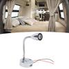 RV Reading Light LED Chrome Indoor Bedside Lamp Boat Yacht USB 3 Adjustable Light Color Touch Lamp D
