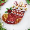 5D DIY Diamant Malerei Weihnachtskranz Set mit LED Licht Kit Hängende Dekor