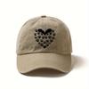 Heart and Paw Print Design Baseball Cap Breathable Men's and Women's Outdoor Sports and Leisure Street