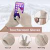 Winter Hat Beanie Scarf Touchscreen Gloves Set for Women, 3 in 1 Set with Knit Warm Long Neck Scarves Cap Gloves