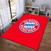 FC Bayern Logo Red Rug Design Non-slip Rug Suitable for Living Room and Bedroom Sofas.