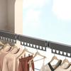Wall Mounted Foldable Metal Clothes Drying Rack Window Retractable Clothes Drying Rack Home Balcony Folding Clothes Drying Rack