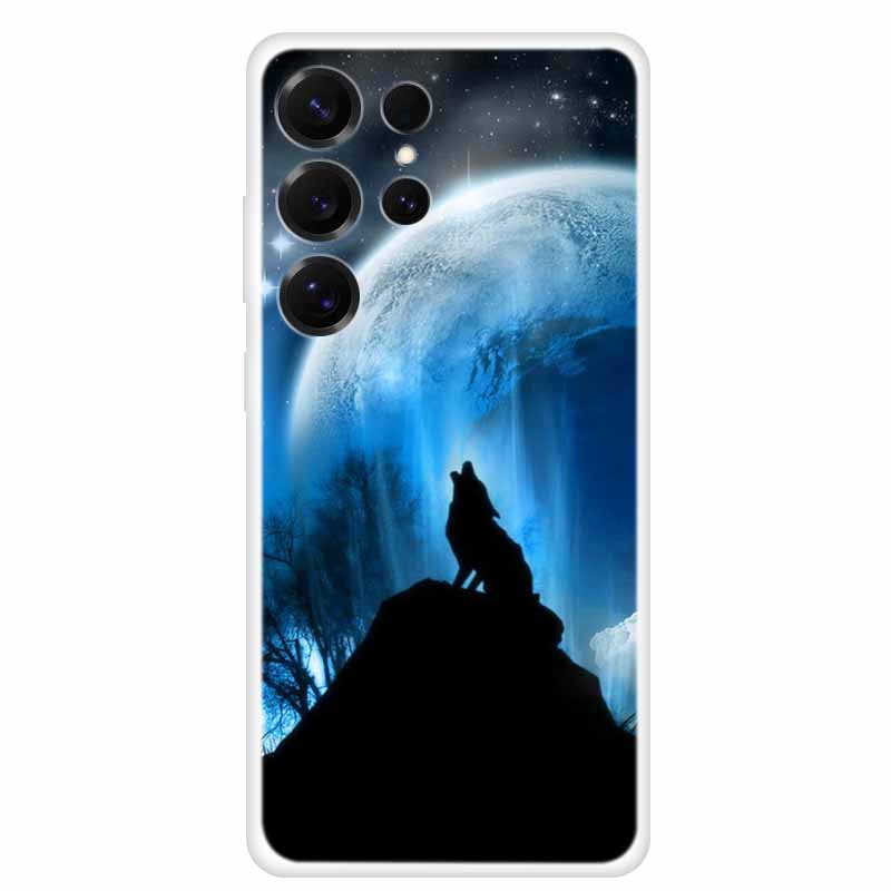 Capa For Samsung Galaxy S26 Ultra Phone Case Clear Soft TPU Silicone Cover for S 26 Ultra Transparent Funda Cartoon Painted Para