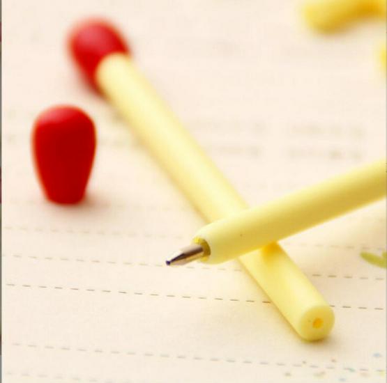 Creative Matchstick Ballpoint Pens - Cute Mini Round Pens for Primary School Students & Prizes