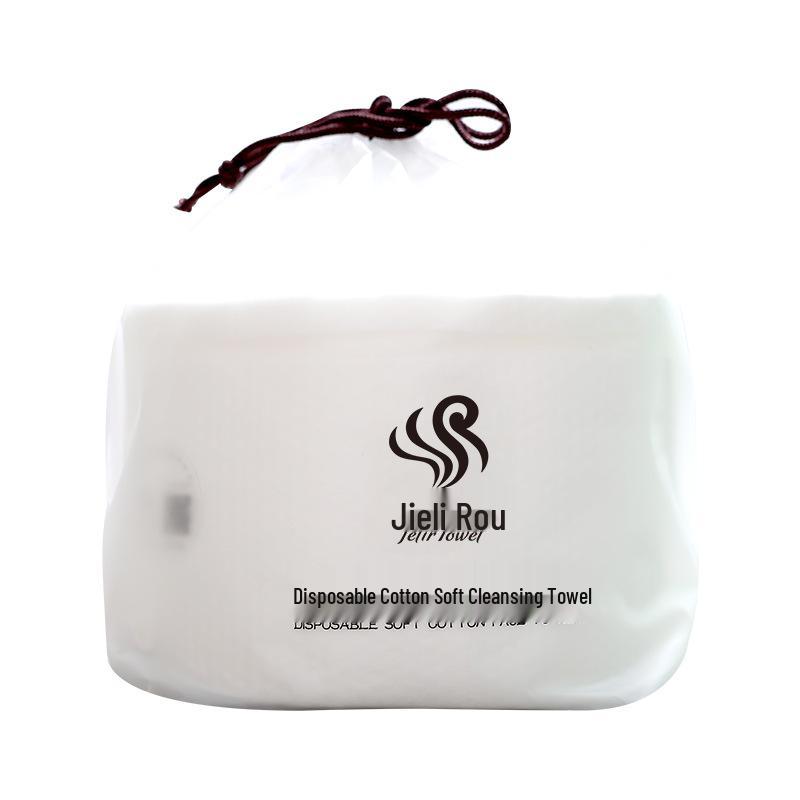 Jieli Soft Cotton Non-Woven Beauty Salon Makeup Remover Towels - Disposable Facial Cleansing Towels