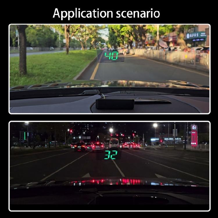 Automotive Head Up Display With IP54 Rating HUD Digital Windshield Projector For Speed And RPM Monitoring