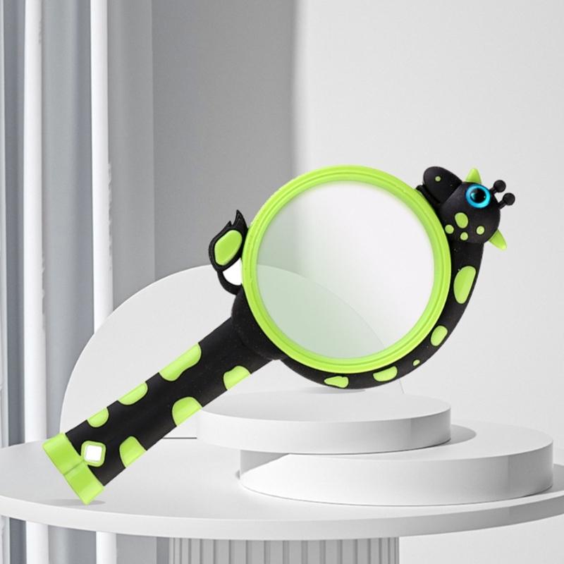 Lente d'ingrandimento portatile 10X per bambini Giocattolo per bambini Lente d'ingrandimento a forma di giraffa per strumento sperimentale scolastico di scienze