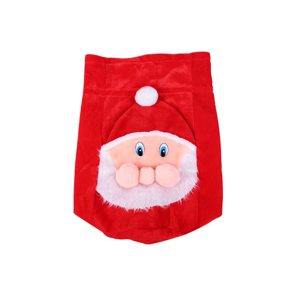 And Festive Fun Large Santa Gift Bag Made Of Plush Material For Decoration Holiday
