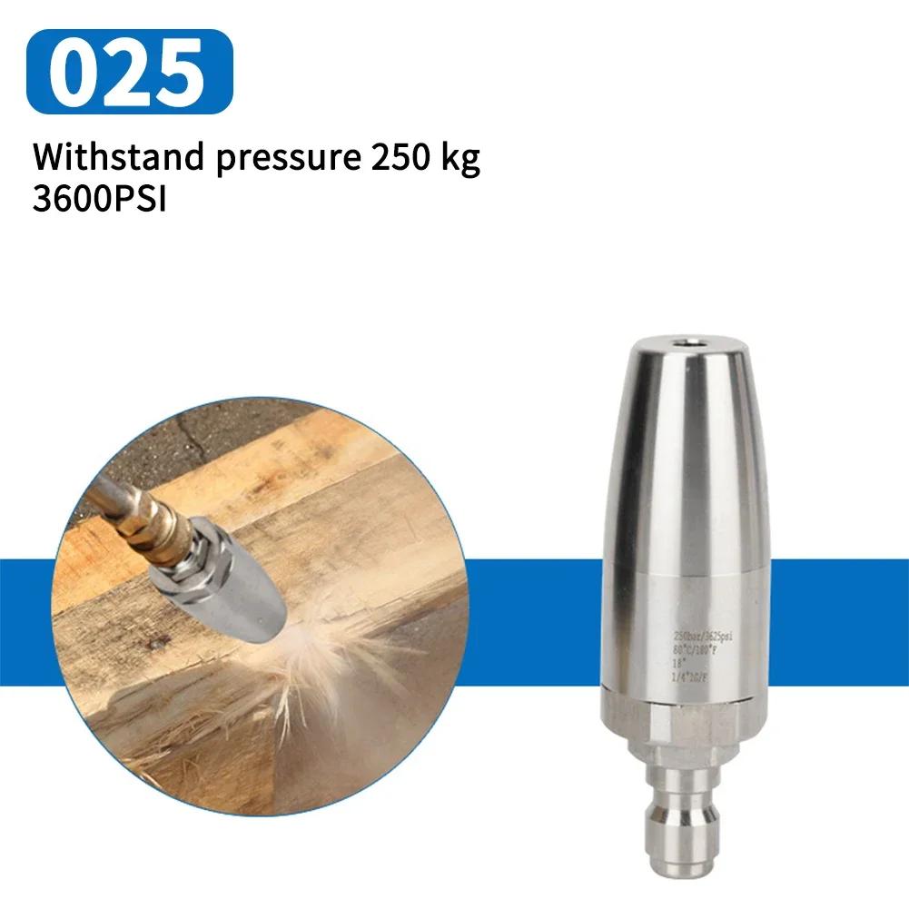 

25/35/40/55 мм Мойка высокого давления Водяная пушка Насадка Нержавеющая сталь Лотос Насадка Вращающаяся на 360° Удаление ржавчины Быстроразъемное соединение