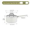 Xunshun 316L Stainless Steel Non-Stick Baby Food Pot, Ceramic Milk & Noodle Soup Pot, Extra Thick for One-Person Cooking.