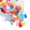 10Pcs/Lot Candy Color Resin Mini No Hole Bear Charms Pendants for DIY Earrings Necklace Bracelet Jewelry Making Accessories