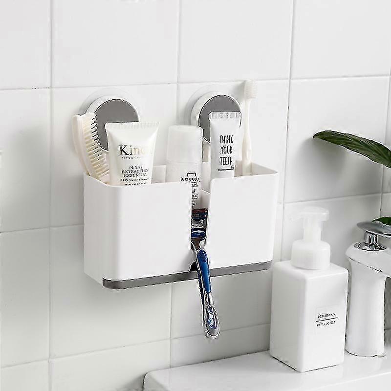 Sink Storage Rack with Suction Cup - White