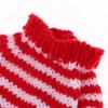 Fashion Girl Doll Outfit Off Shoulder Stripe Wool Knitted Sweater For