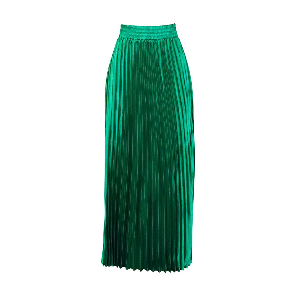 Spring and Summer Oversized Women's Clothing, High Waisted, Elegant and Fashionable, Large Swing Skirt, A-line Skirt, Half Length Skirt, Pleated Skirt