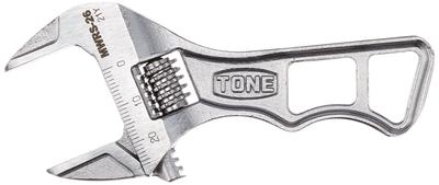 Tone Short Adjustable Wrench 110mm Long MWRS-26 (with Scale),