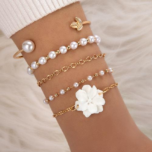 Bohemian Style Rice Bead Shell Multi-layer Bracelet Ethnic Style Rope Braided Bracelet
