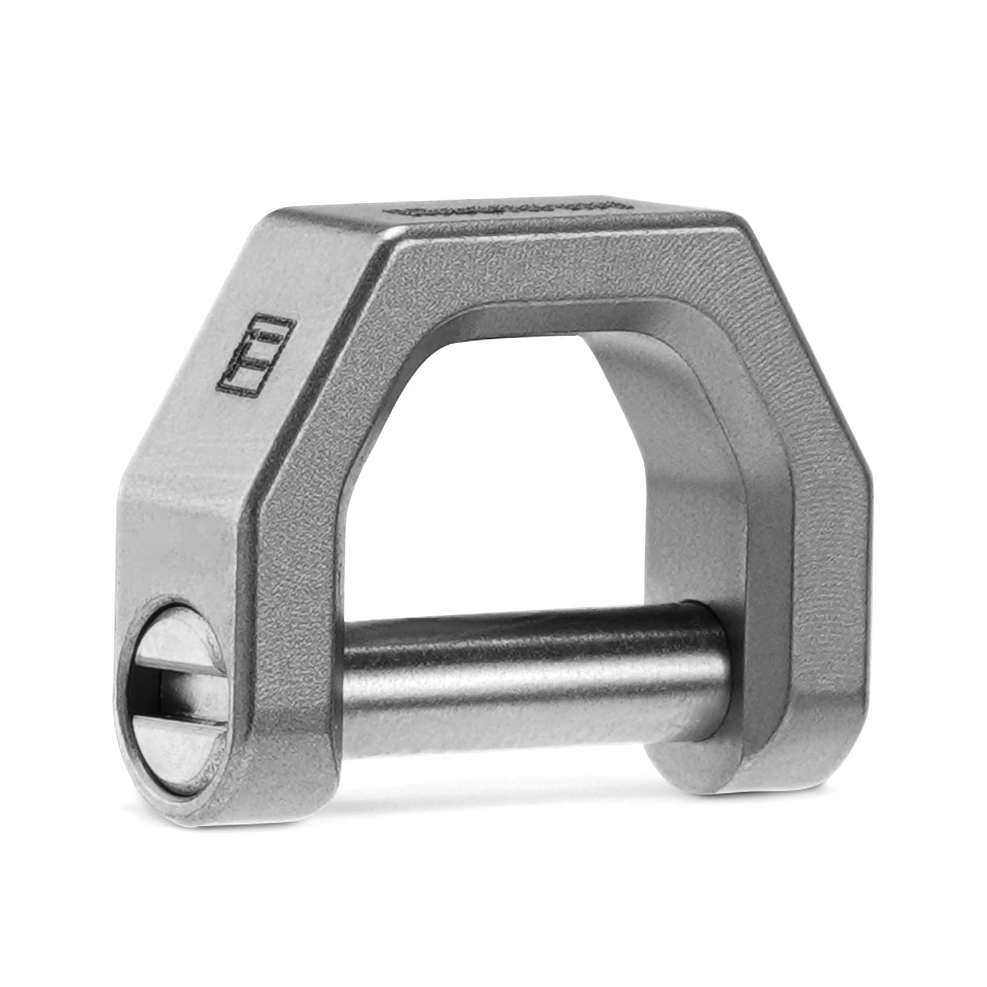 

[MecArmy] Key Ring Titanium D Shape 16.5mm Stone Washed CH2 16.5mm
