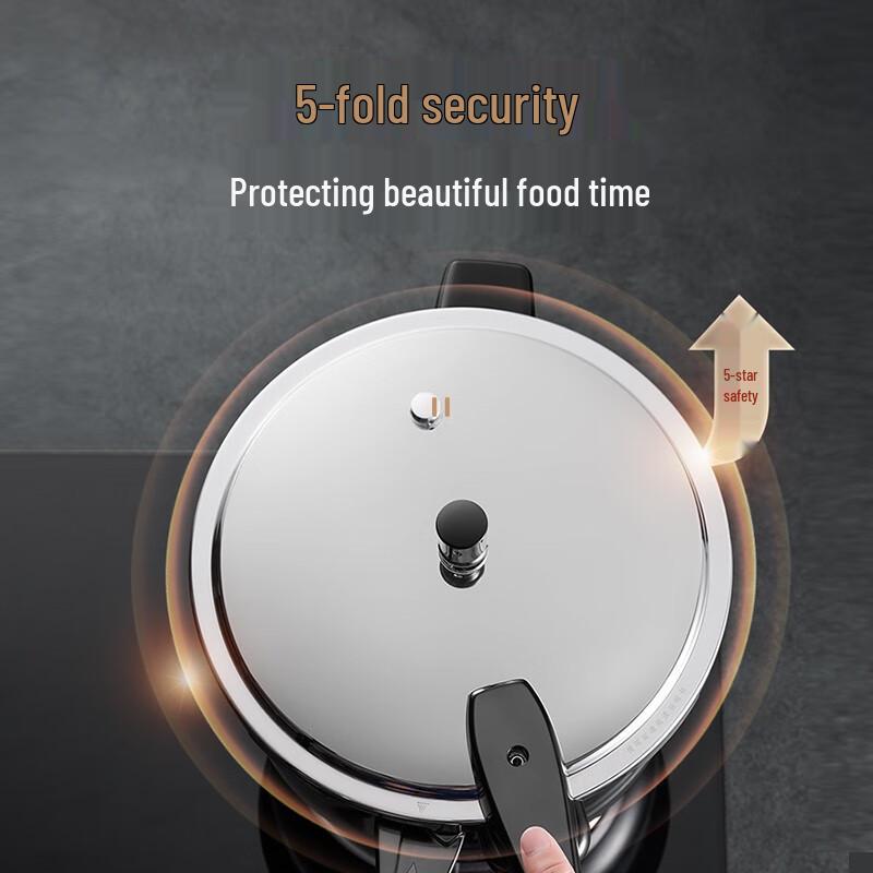 Supor 5.2L 22cm 304 Stainless Steel Pressure Cooker