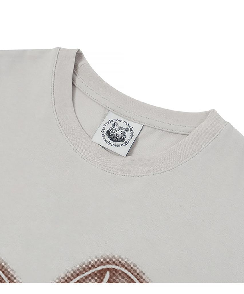 MATCHGLOBE Crushed Heart Oversized Tee (Beige)