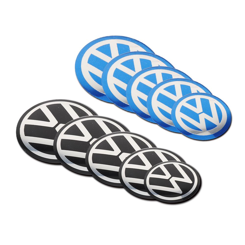 70/80/90/100/120MM Car Styling Wheel Center Hubcap Covers Badge Stickers Decoration For Volkswagen VW R GTI Golf Polo Passat MK2 zf8