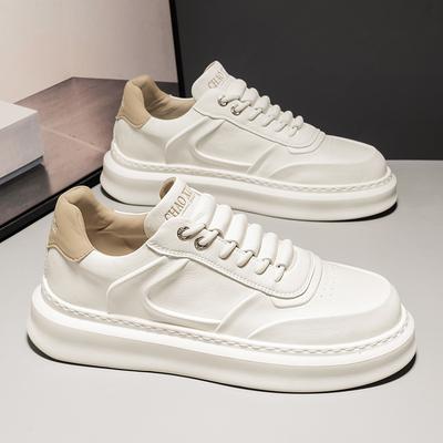 Men's Shoes Autumn New Casual Little White Board Shoes Trend Versatile Microfiber Men's Leather Shoes Daily Casual Sports Shoes