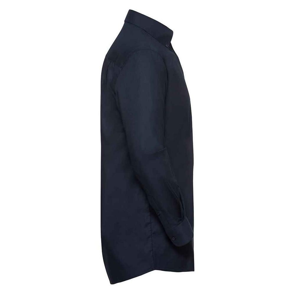 Russell Collection Oxford langermet formell skjorte for menn