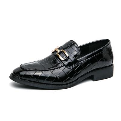 Fashion Designer Style Men's Leather Shoes Office Mens Formal Shoes Wedding Party Slip On Loafer Leisure and Versatile Styles