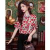 2025 New Chinese Style Fashion Printed Shirt for Women