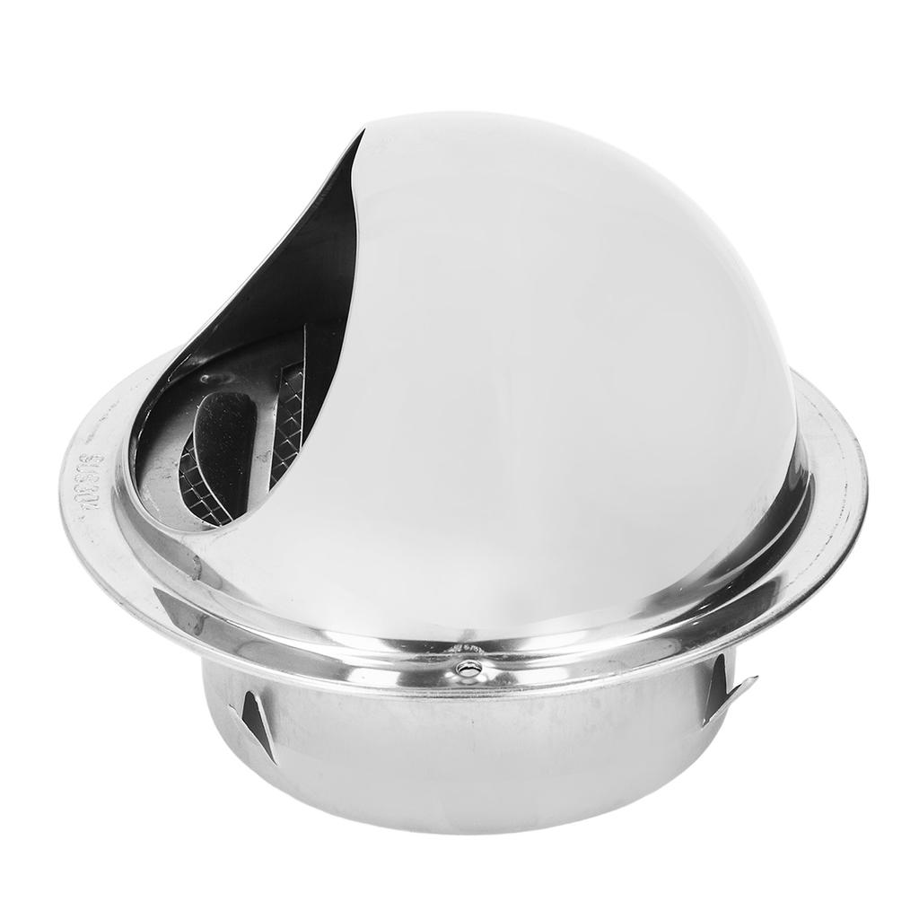 Stainless Steel Round Air Vent Thicken Windproof Rainproof Round Ventilation Grille Cover with Fine Mesh