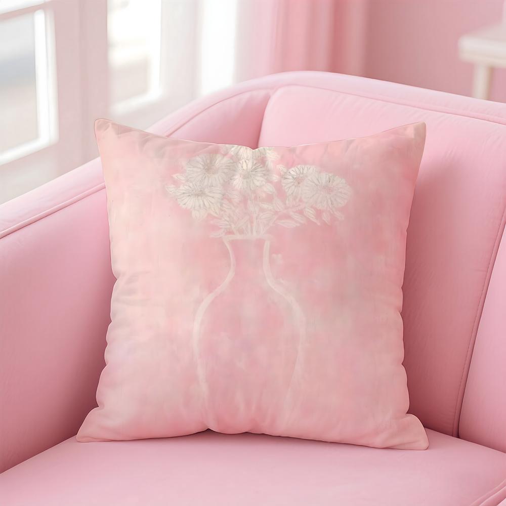 elegant shape ART SSanyu Cushion Cover Pillow Case Soft Skin Friendly Fabric Comfort  Concealed Zipper