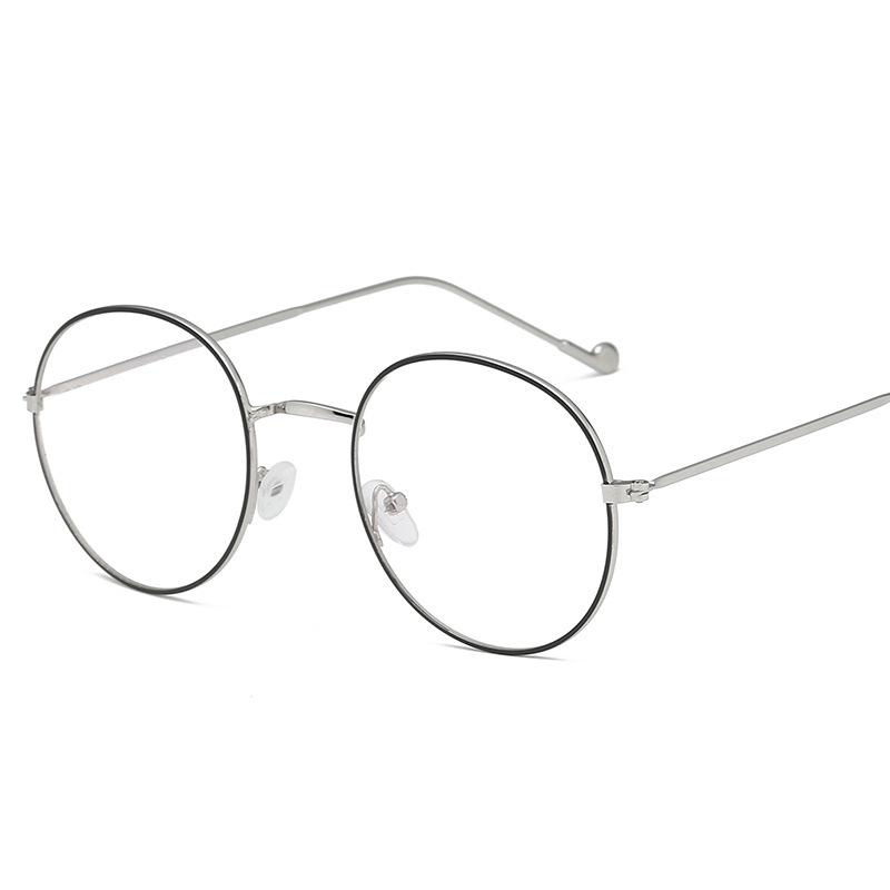 Retro Round Frame blue film Radiation Glasses Ultralight Men Women Fashion Blue Light Blocking Glasses Eyewear Students