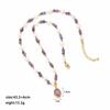 Fashion Natural Stone Amazonite Stone Freshwater Pearl Necklaces for Girls Elegant Jewelry for Women Ladies Wholesale Bulk