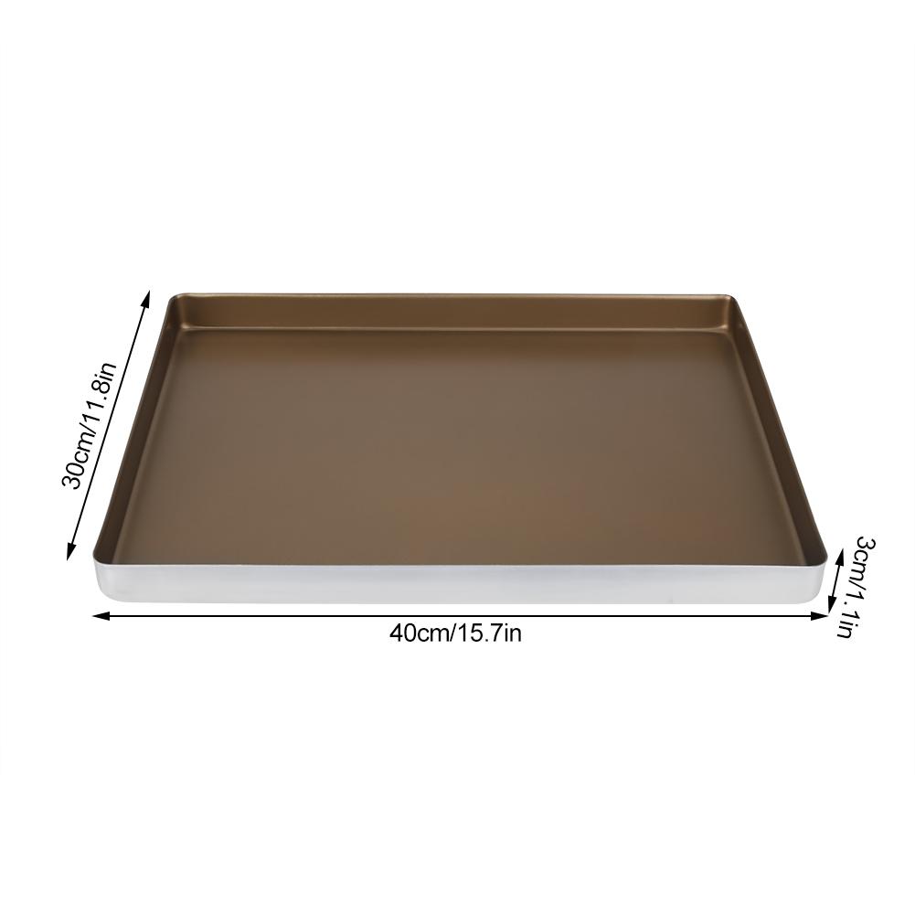 Aluminum Alloy Baking Roasting Trays Bakeware Cake Cookie Sheet 40 * 30 * 3cm