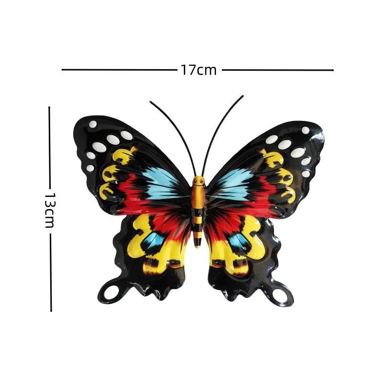 4pcs/set Iron Metal Butterfly Wall Art for Outdoor Fence Garden Hanging Decor Rustproof Iron Craft Home Decoration