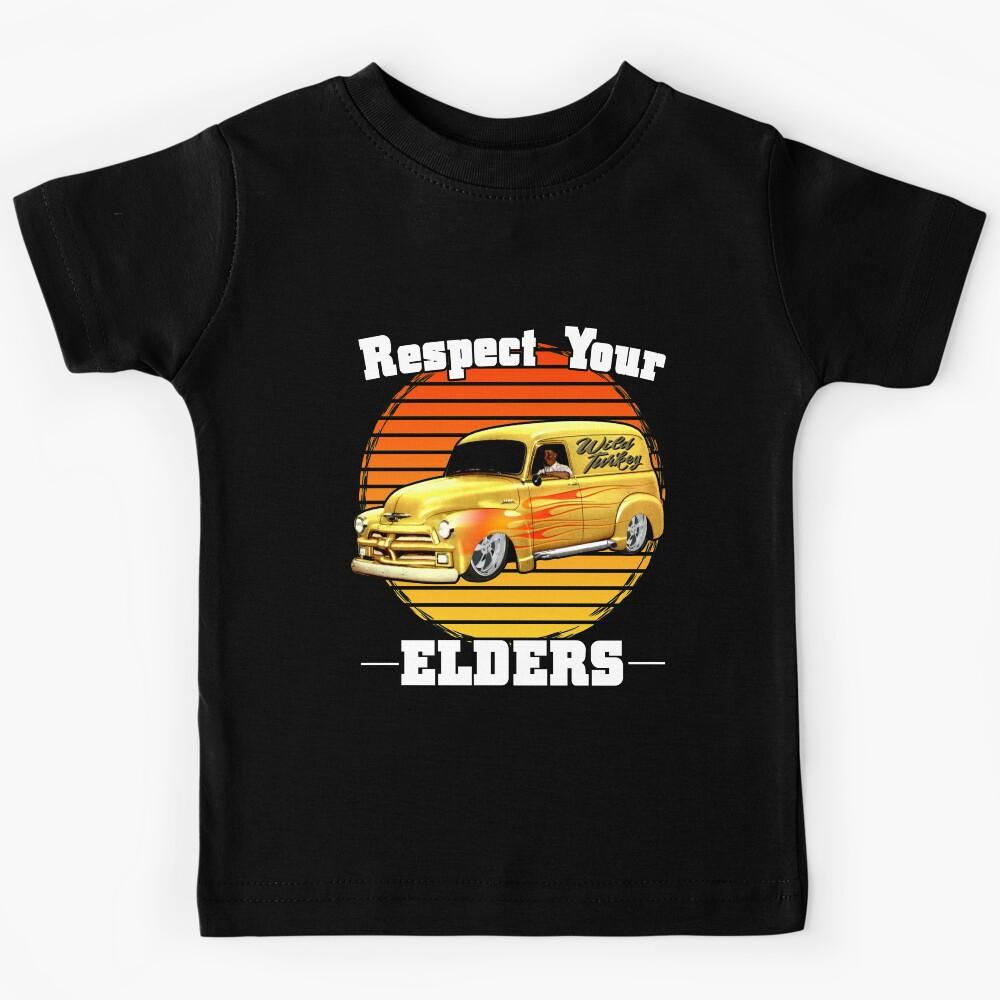 Funny Car Guy - Respect Your Elders Classic Panel Truck Kids T-Shirt 100