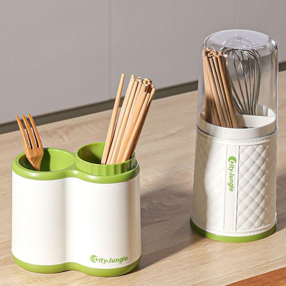 

Round Chopstick Cage Large Capacity Cutlery Storage Organizer for Kitchen Style B