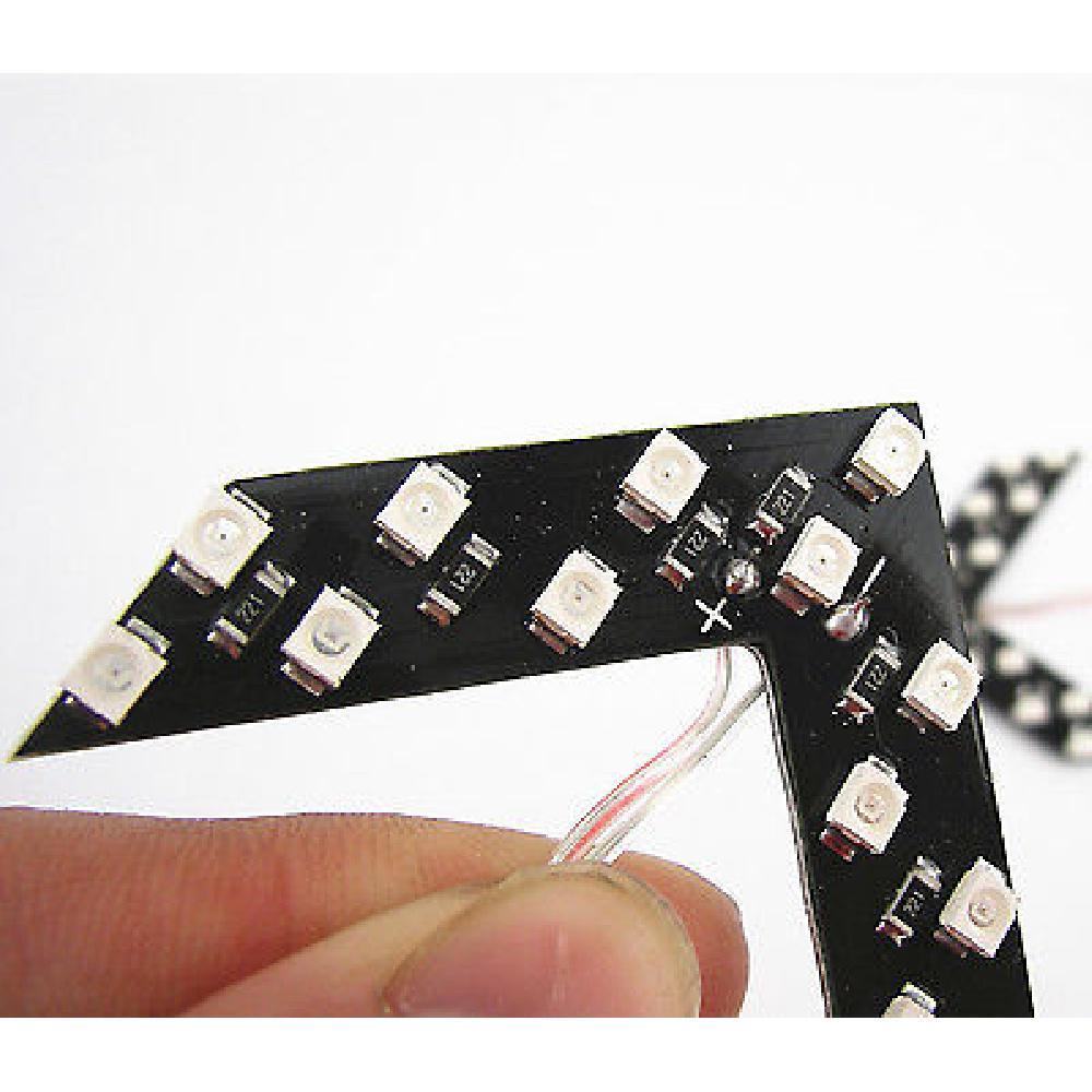 2Pcs Red Arrow Indicator 14Smd Led Car Side Mirror Turn Signal Light For Bmw