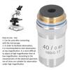Achromatic Microscope Objective 40x High Magnification Microscope Objective High Light Achromatic Objective Lens with Protective for Microscope Lens,