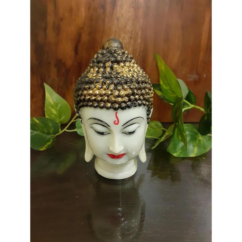 Lord Gautam Buddha Staty för Vardagsrum Gyllene Gautam Buddha Idol för Heminredning Hand Budh Sittande Idoler Prydnadsföremål Figur