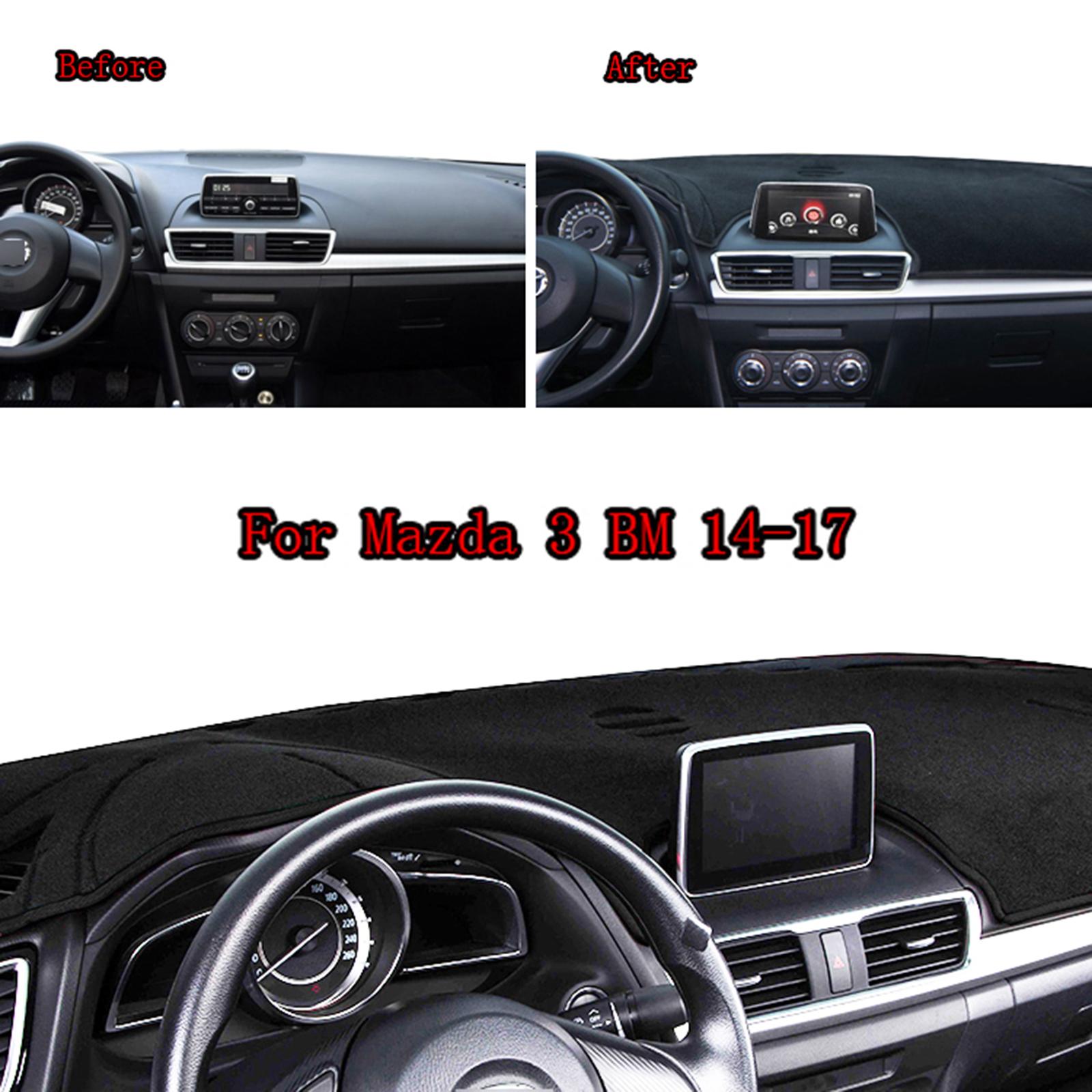 

Для MAZDA 3 AXELA 2014 2015 2016 2017 Крышка приборной панели автомобиля Dashmat Dash Board Pad Коврик от солнца Козырек Ковры Автоаксессуары