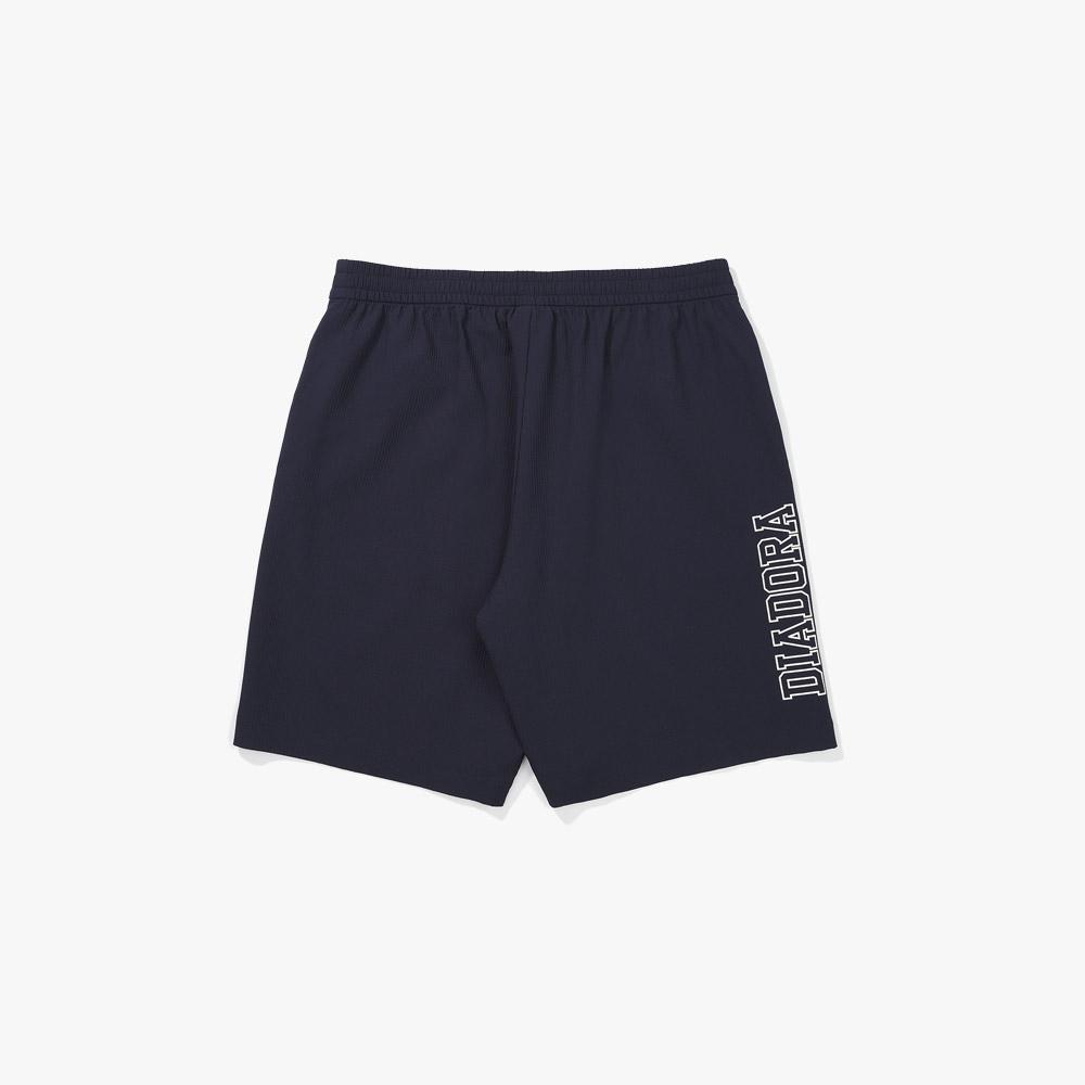 Diadora Logo Seersucker Half Pants Navy