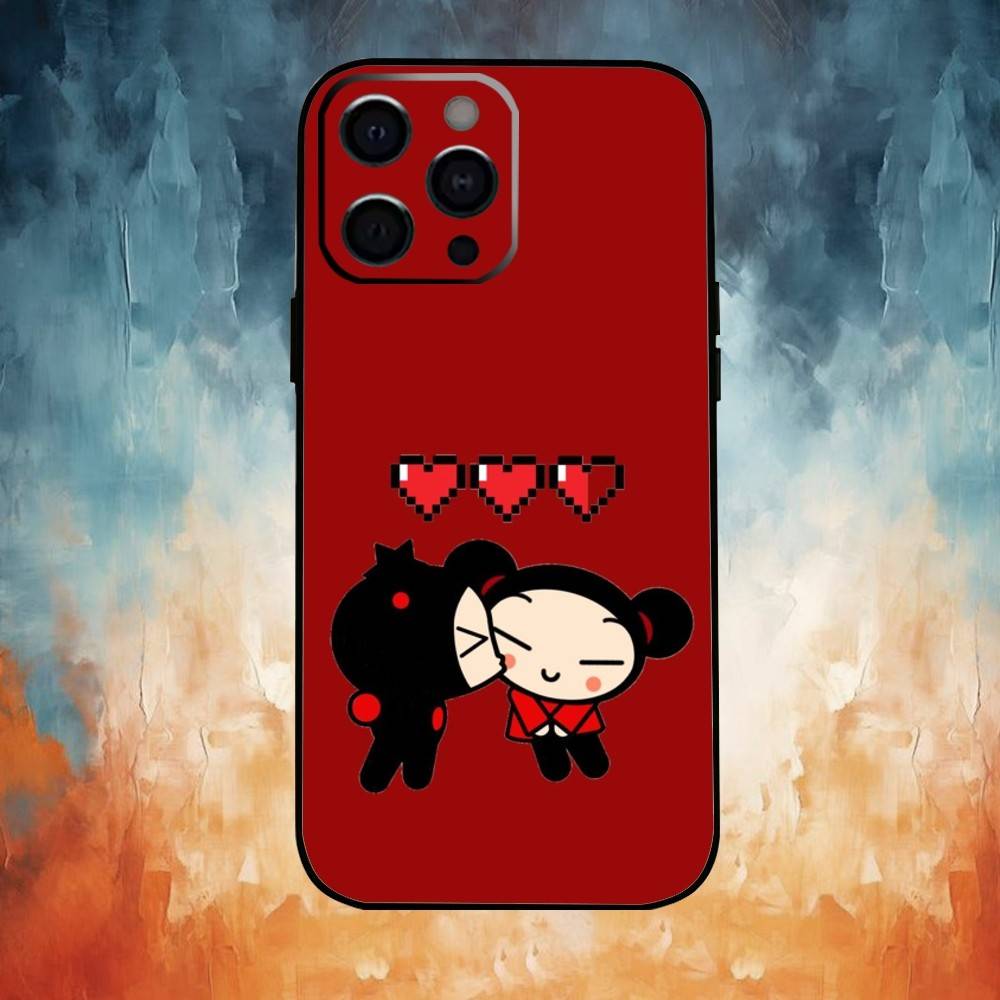 

Cute Cartoon-Pucca Phone Case Silicone Soft For IPhone 17,16,15,14,13,12,11,XS,Plus Pro Max iPhone11PROMAX