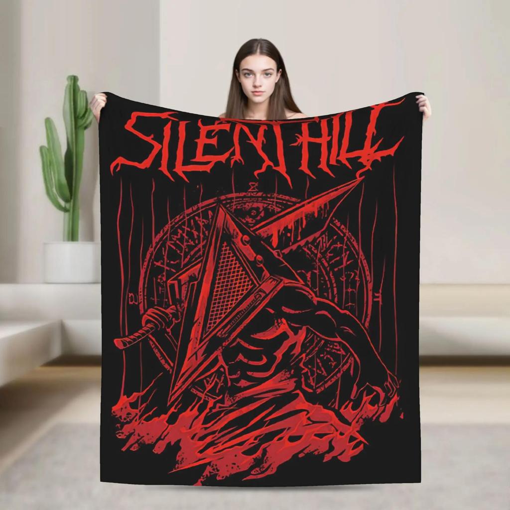 Silent Hill Game Flannel Blanket Soft Bedding Throw for Couch Chair Travel Fashion Sofa Bed Cover