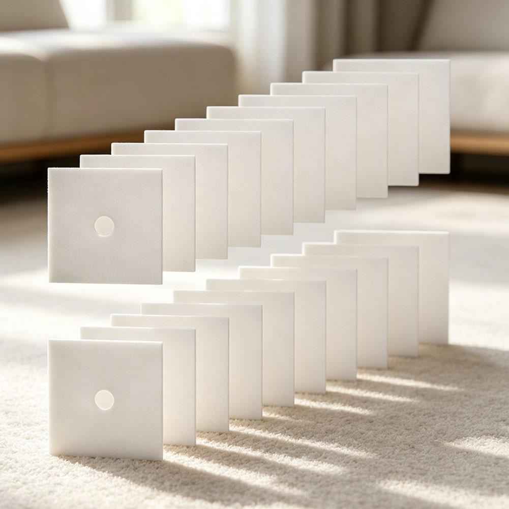 20ks Bílá vláknina Air 135x135x10mm Pro Maico 60 100 ER APAPB Ventilační systém Příslušenství pro odstraňování prachu