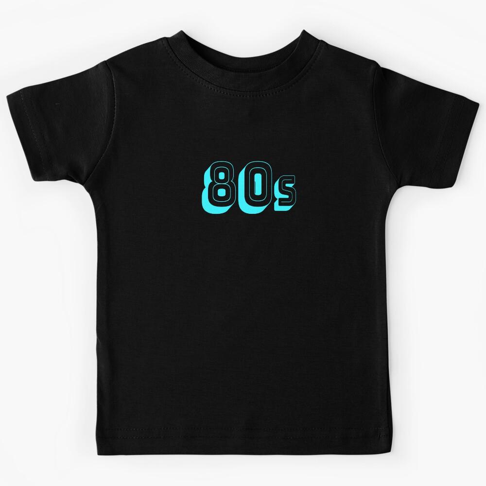 80s neon cyan Kids T-Shirt 160