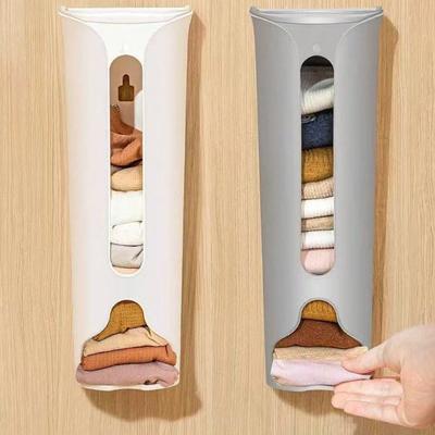 Space-Saving Wall-Mounted Underwear and Sock Organizer Rack - No Power Needed, Easy Installation, Hanging Storage Drawer for Home Closet