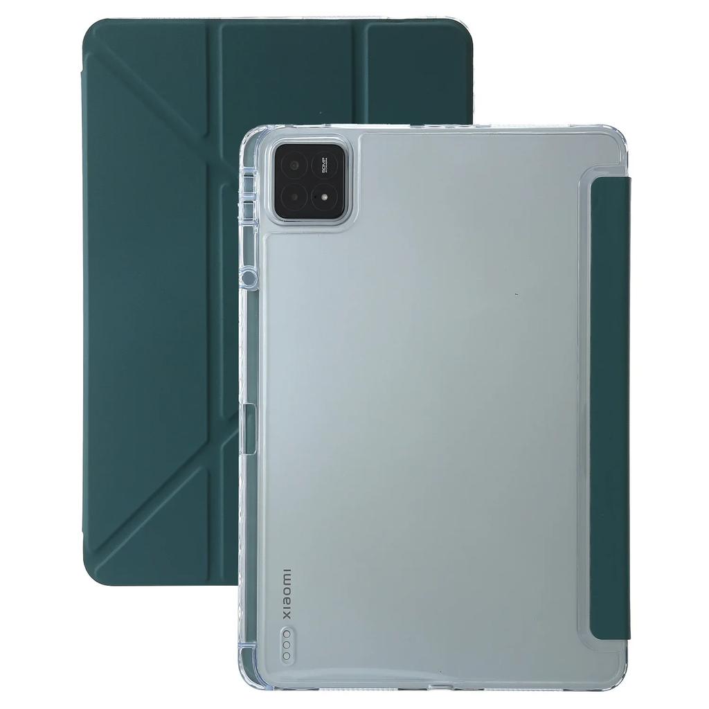 Case For Xiaomi RedMi Pad SE 11 8.7 Pro 12.1 K Pad 2 Mini 8.8 Acrylic Back Tablet Cover for Mi Pad 8 7 6 5 Pro 11" 11.2" Awake/Sleep Y+3 Fold Funda