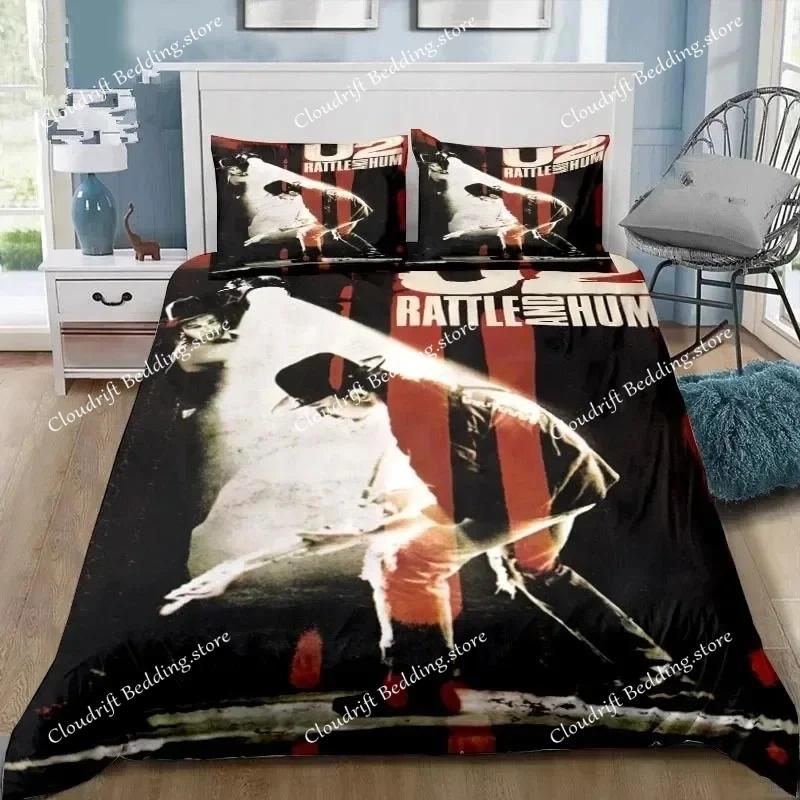Rock U2 Band Bedding Set Quilt Cover Pillowcase Comforter king Queen Size Boys Adult Duvet Cover Bed Set